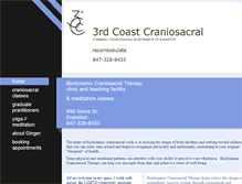 Tablet Screenshot of craniosacralevanston.com